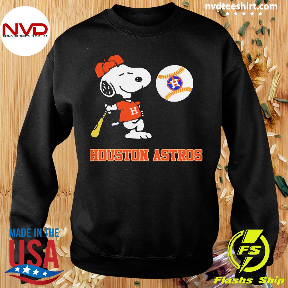 Snoopy peace love Houston Astros shirt - Kingteeshop