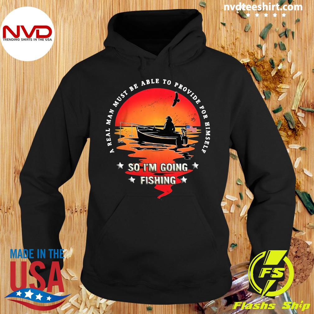 American Flag Fishing Boat Real Man Vintage Fishing Shirt - NVDTeeshirt