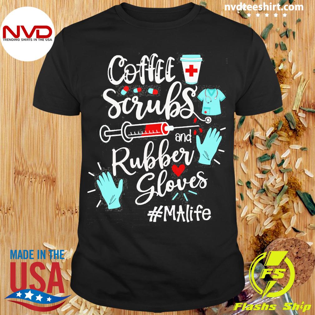 Coffee Scrubs and Rubber Gloves Juniors T-shirt NOFO_01395