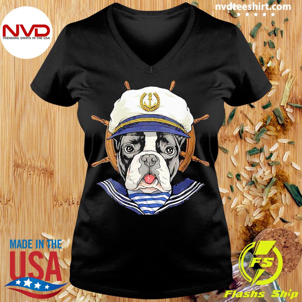 French Bulldog Sailor Boat Captain French Bulldog Dog Shirt - NVDTeeshirt