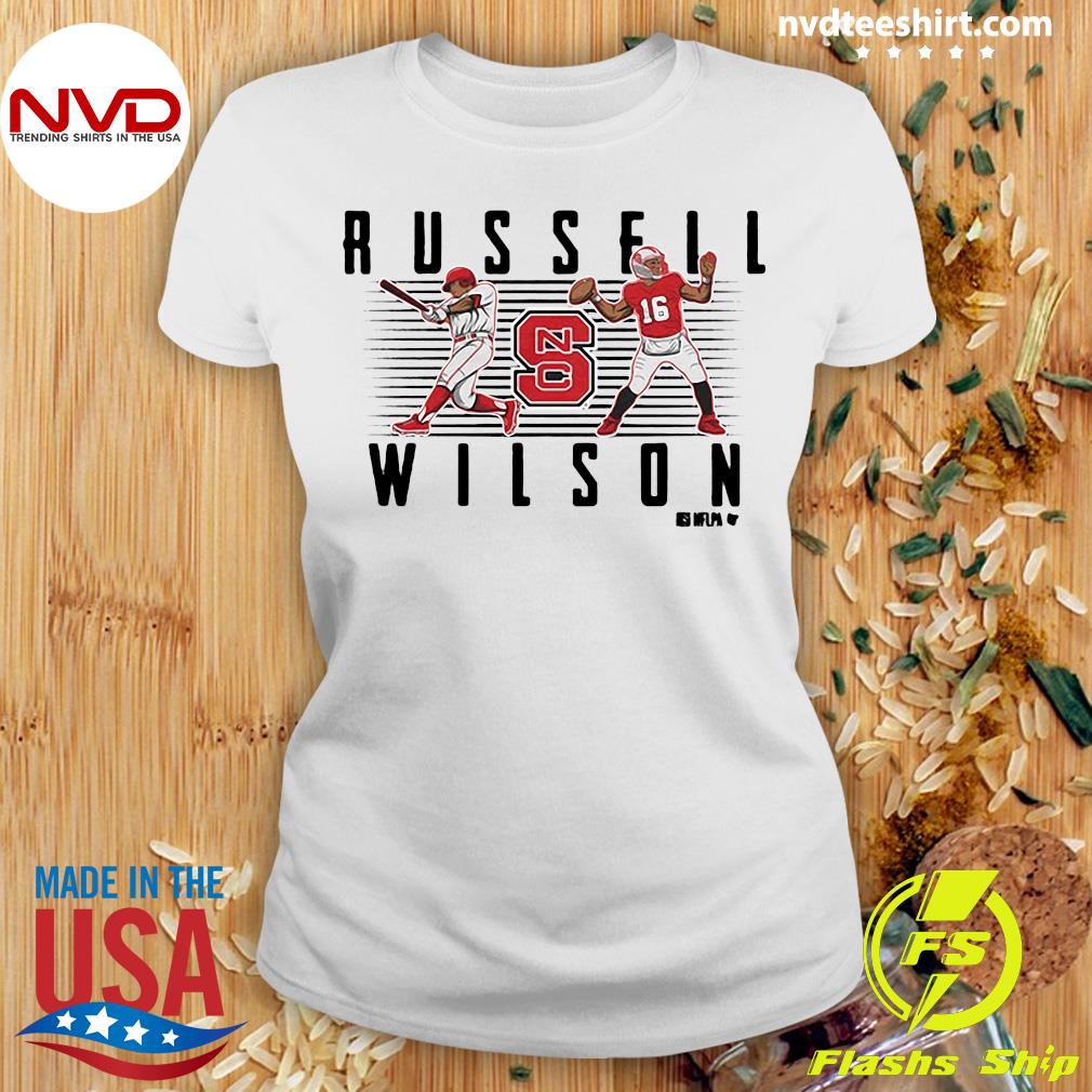 Russell Wilson Nc State Football And Baseball Shirt,Sweater, Hoodie, And  Long Sleeved, Ladies, Tank Top