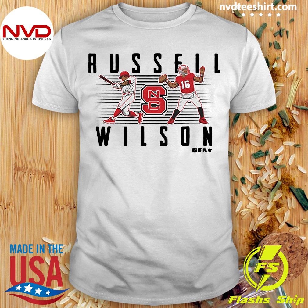 Russell Wilson Nc State Football And Baseball Shirt,Sweater, Hoodie, And  Long Sleeved, Ladies, Tank Top