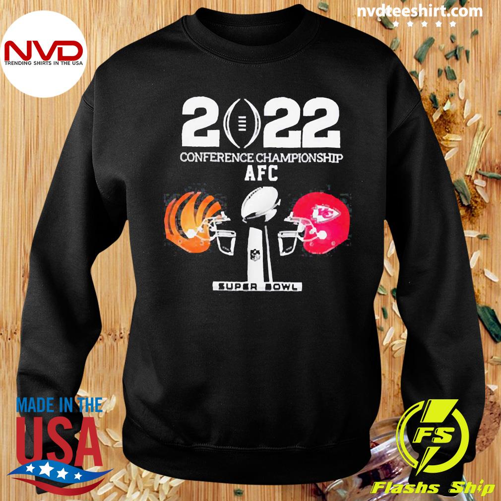 Cincinnati Bengals Vs Kansas City Chiefs 2022 AFC Conference Championship Super  Bowl T-Shirt - REVER LAVIE