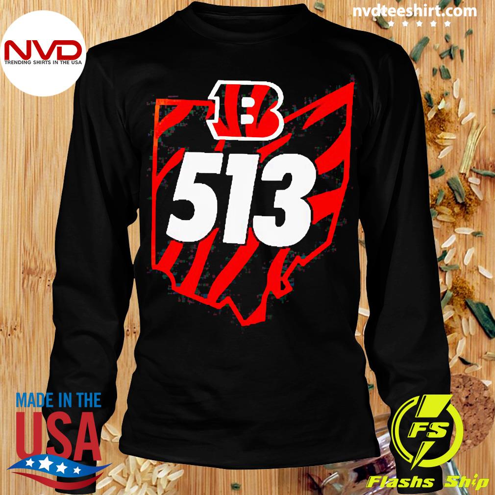 513 cincinnati sports teams logo reds and bengals shirt, hoodie, sweater,  long sleeve and tank top