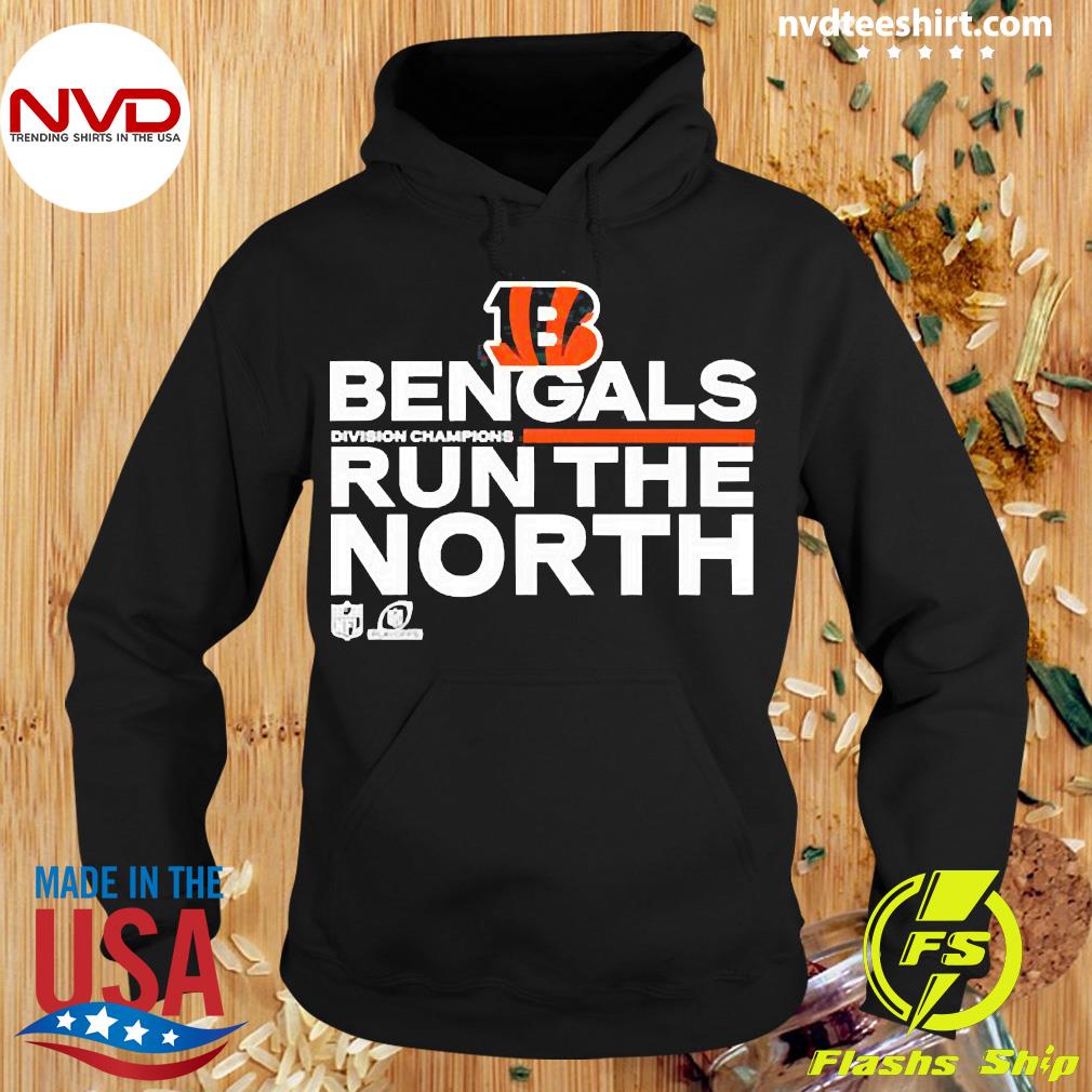 We Run The North Cincinnati Bengals Back To Back Division Champs Shirt,  Hoodie, Sweater, Long Sleeve And Tank Top