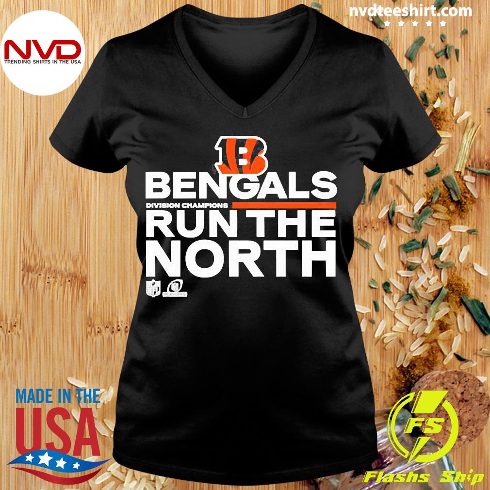 Cincinnati Bengals Run The North 2021 AFC North Division Champions Trophy  Collection Shirt, hoodie, sweater, long sleeve and tank top