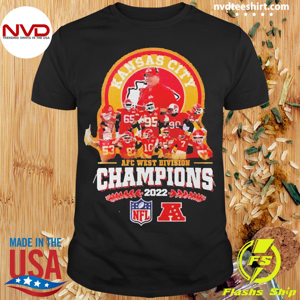 Official Kansas city Chiefs football team 2022 afc west division champions  shirt, hoodie, sweater, long sleeve and tank top