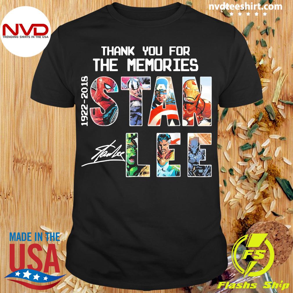 Stan Lee Thank You For The Memories - NVDTeeshirt