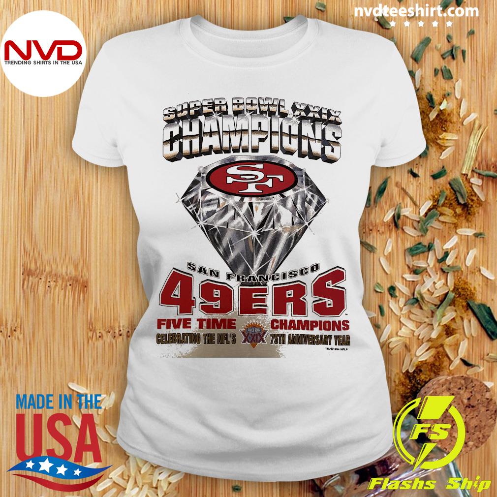 San Franco 49ers super bowl XXlX champs t shirt