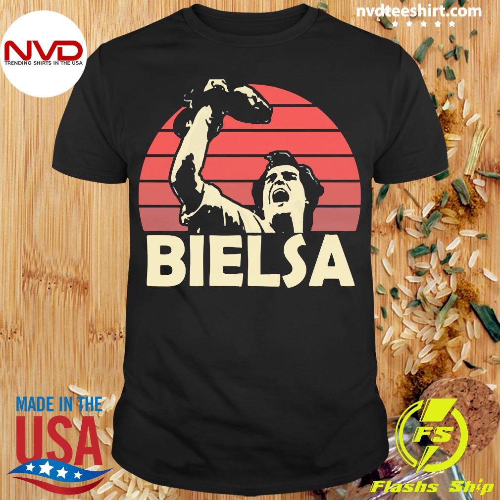 Verdeelstuk T Knikken Bielsa Newell's Old Boys Legend Vintage Shirt - NVDTeeshirt