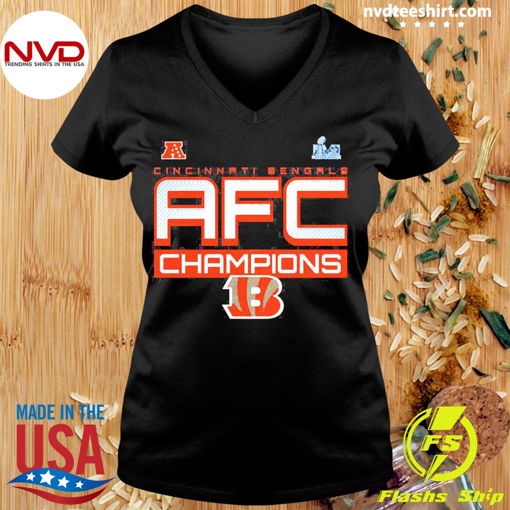 Cincinnati Bengals AFC Champions Iconic Slant 2022 Shirt - NVDTeeshirt