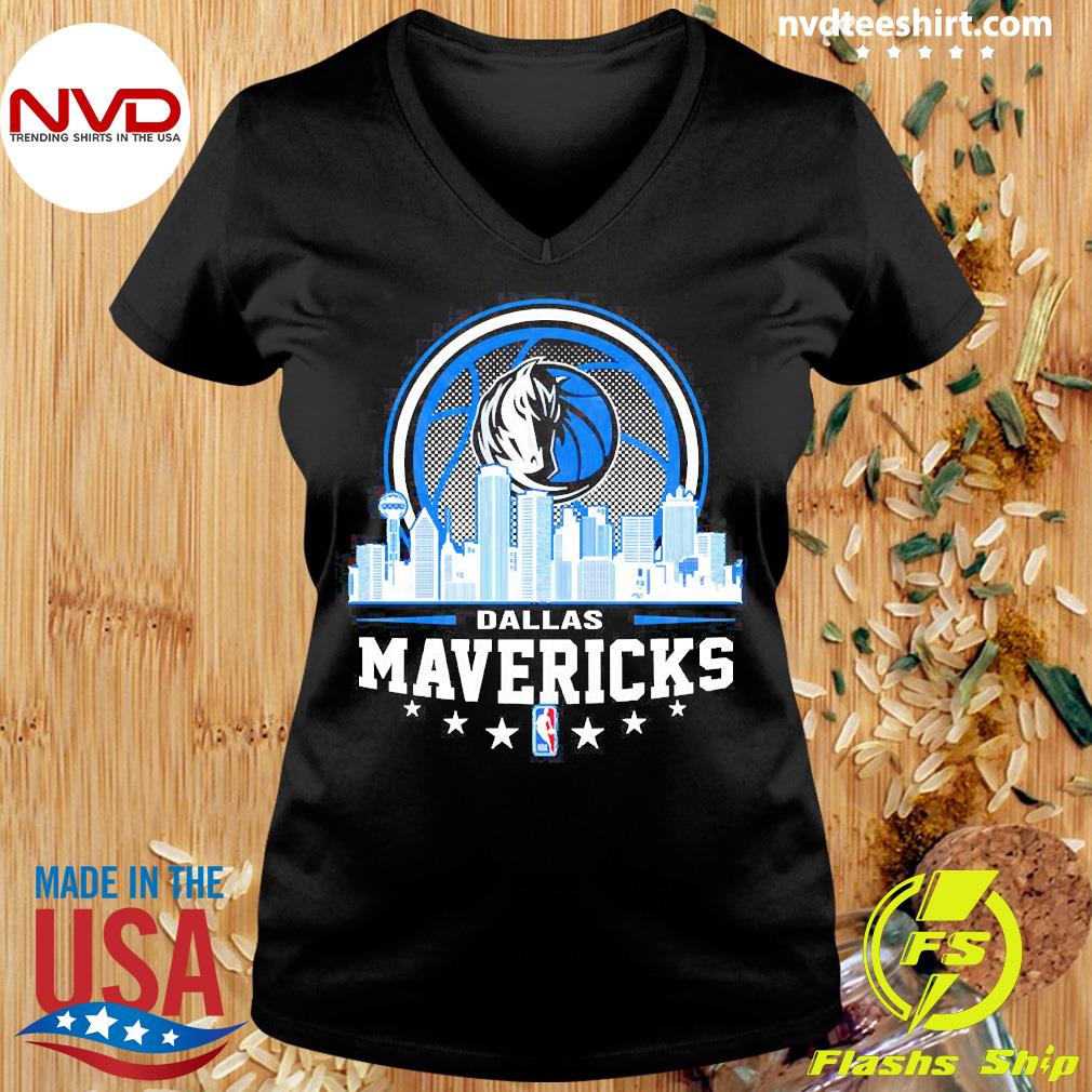 Dallas Mavericks NBA City Skyline shirt, hoodie, sweater, long