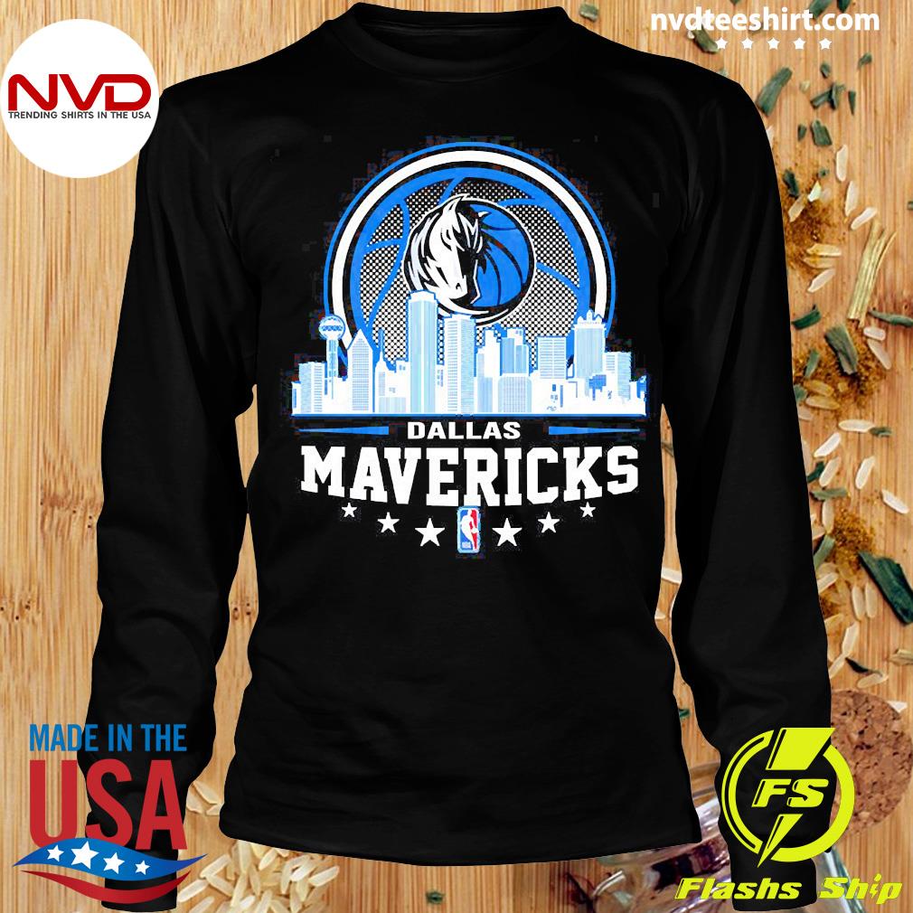 Dallas Mavericks NBA City Skyline shirt, hoodie, sweater and v-neck t-shirt