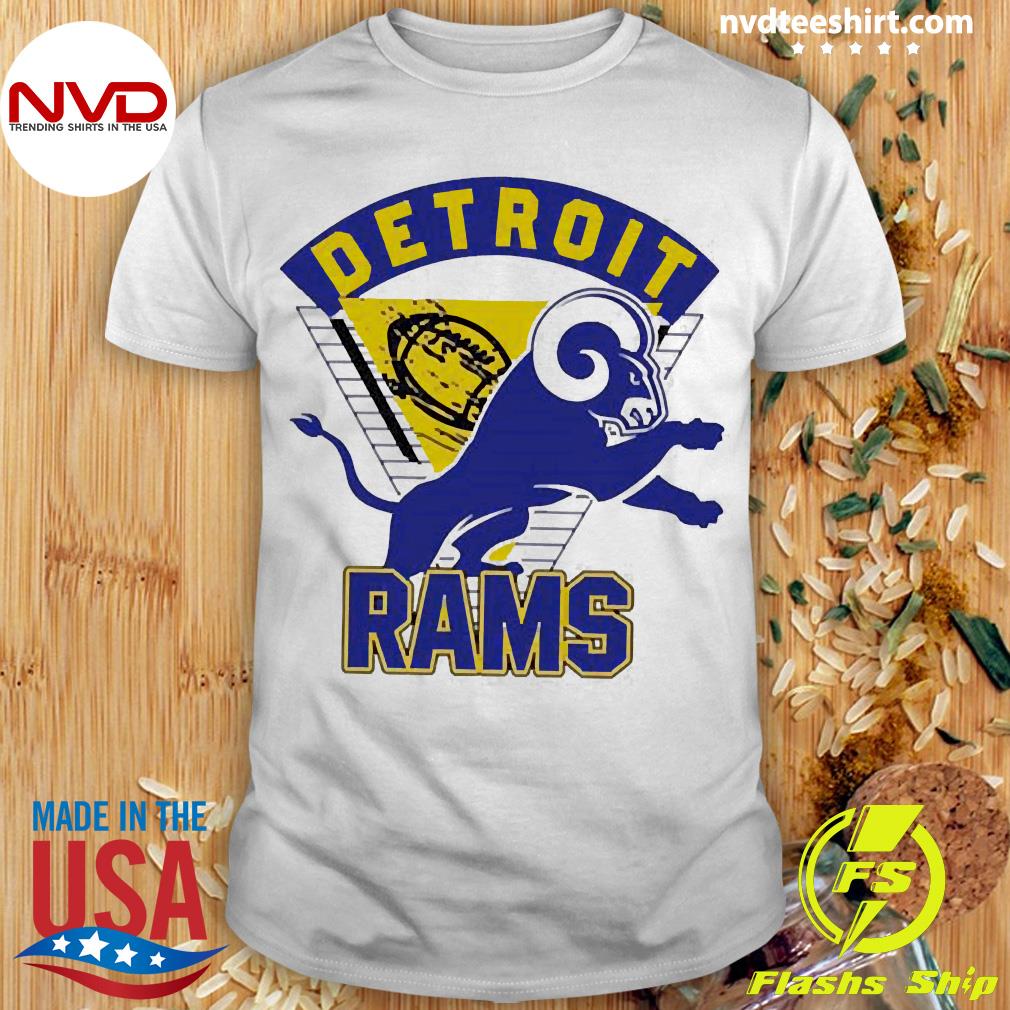 detroit rams tshirts