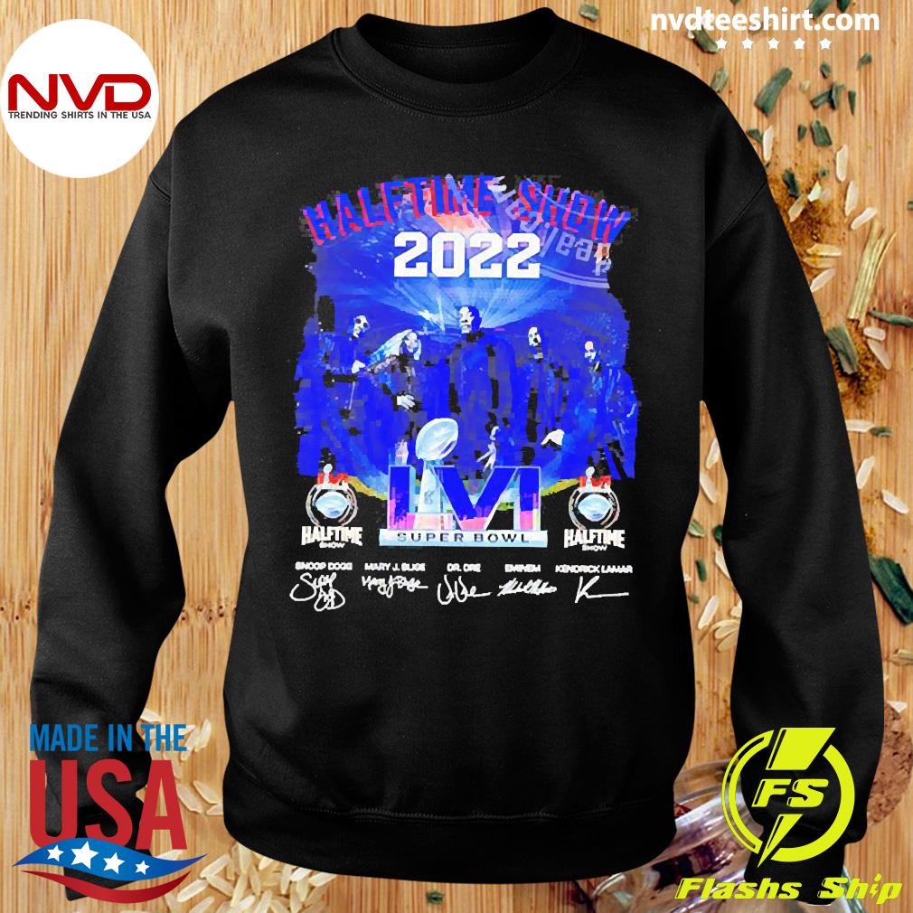 Premium Super bowl lvi 2022 halftime show singer signatures shirt, hoodie,  sweater, long sleeve and tank top