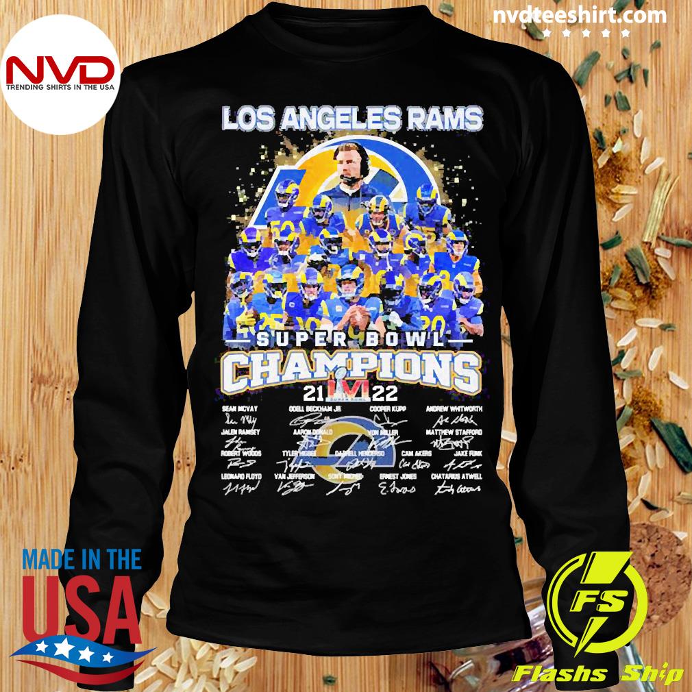 JH DESIGN LA Rams Championship Long Sleeve Tee RMS8L3SBA2-WHT - Shiekh