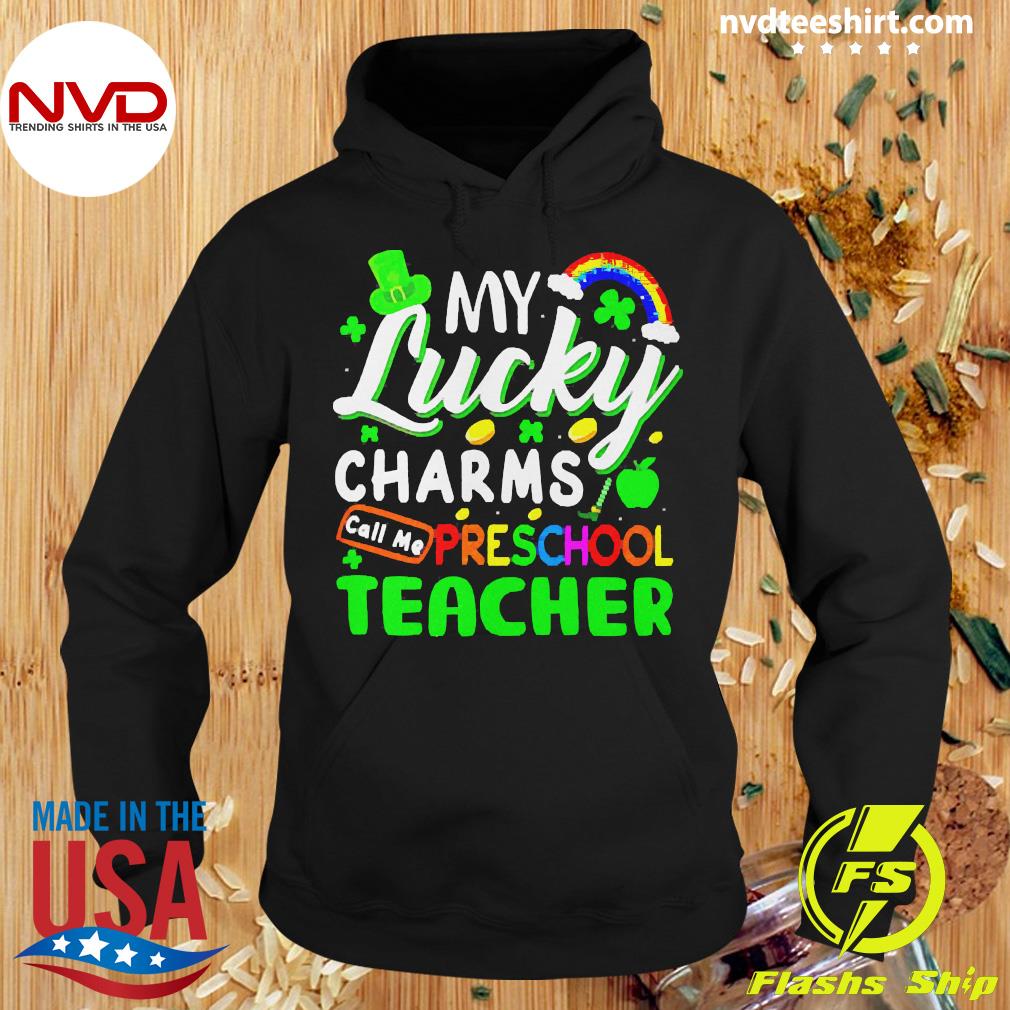 I Teach The Cutest Lucky Charms TShirt St Patricks Day Shirt Lucky Principal St Pattys Shamrock Kinder Pre-K Teacher St Paddys Day Tee