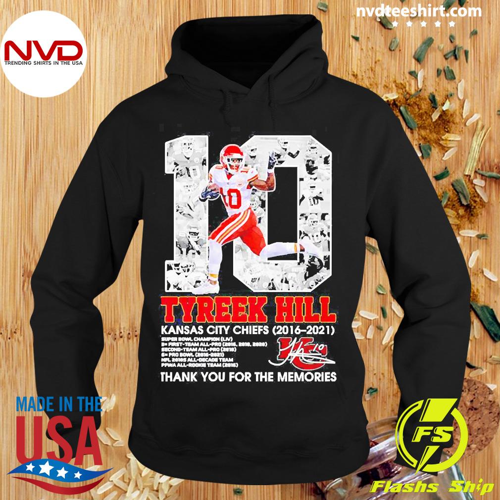 Tyreek Hill Kansas City Chiefs 2016-2022 Thank You For Everything Cheetah  Signature shirt, hoodie, sweater, long sleeve and tank top