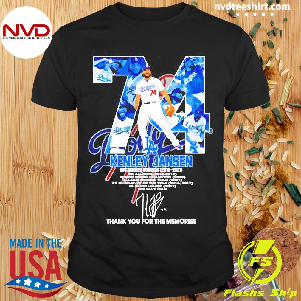 74 Kenley Jansen Los Angeles Dodgers 2010 2021 3x All Star Thank you for  shirt, hoodie, sweater, long sleeve and tank top