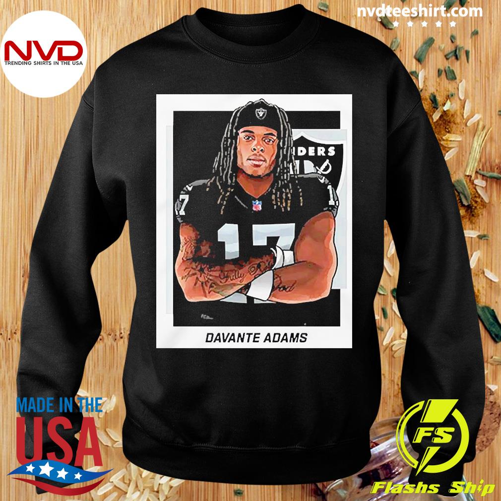 Davante Adams 17 Las Vegas Raiders player football logo poster shirt,  hoodie, sweater, long sleeve and tank top