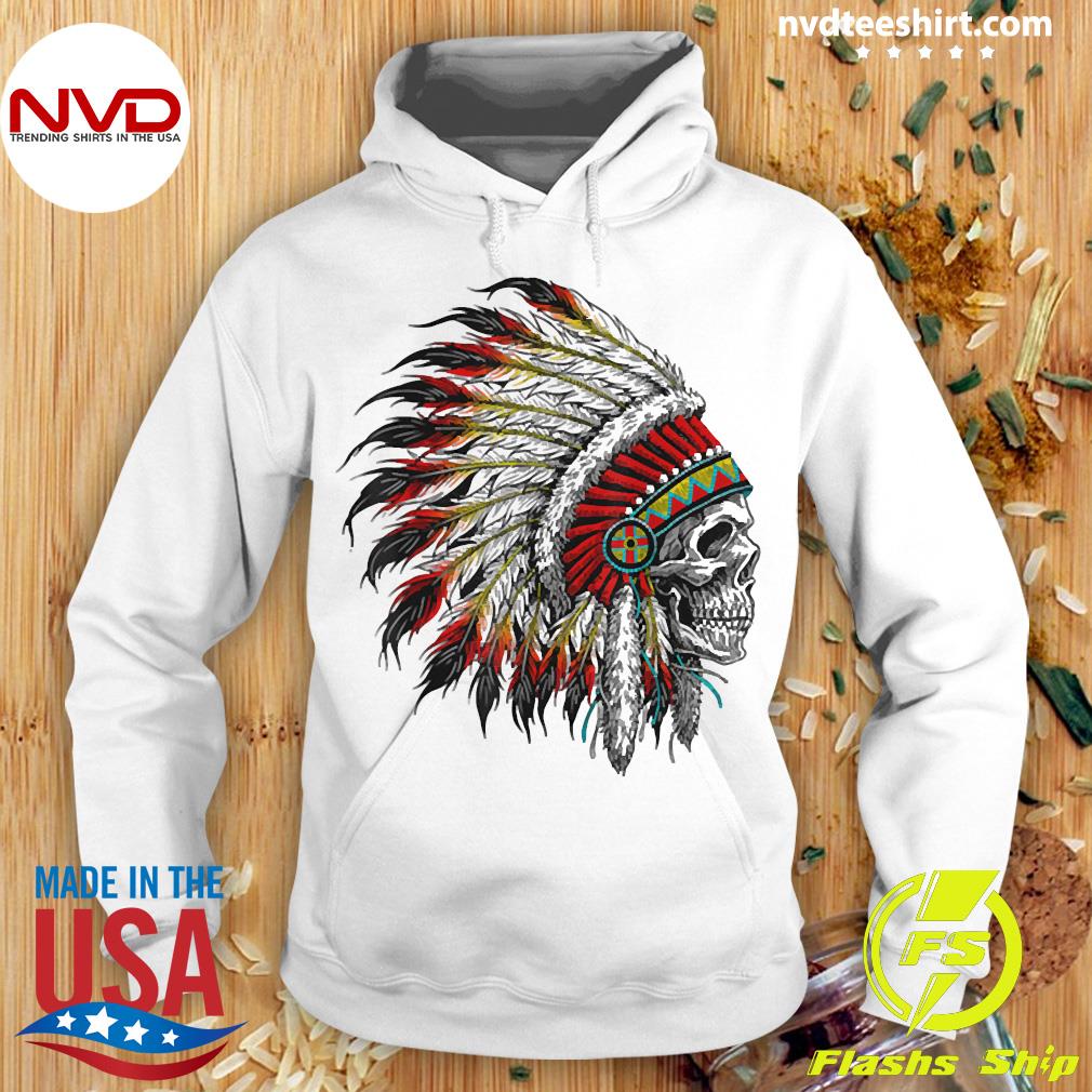 Braves Indian Headdress Skull Native American Tribe Sweatshirt