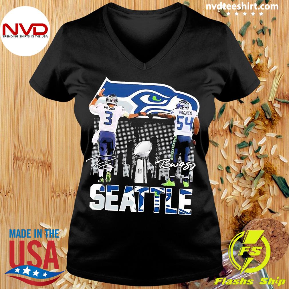 Seattle Seahawks Super Bowl Champions Memories Seahawks Wilson and Wagner  signature shirt, hoodie, sweater, long sleeve and tank top