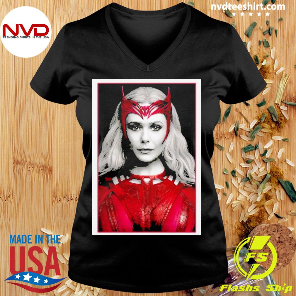 Elizabeth Olsen Scarlet Witch Tee - Retro Sweater and Homage Vintage Shirt  for Fans - Bluefink