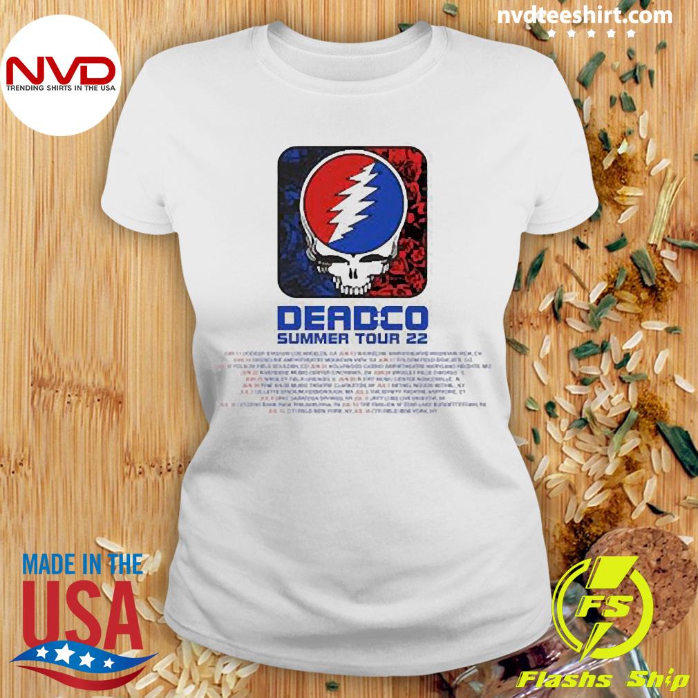 Market Grateful Dead Summer Tour League T-Shirt, White / L