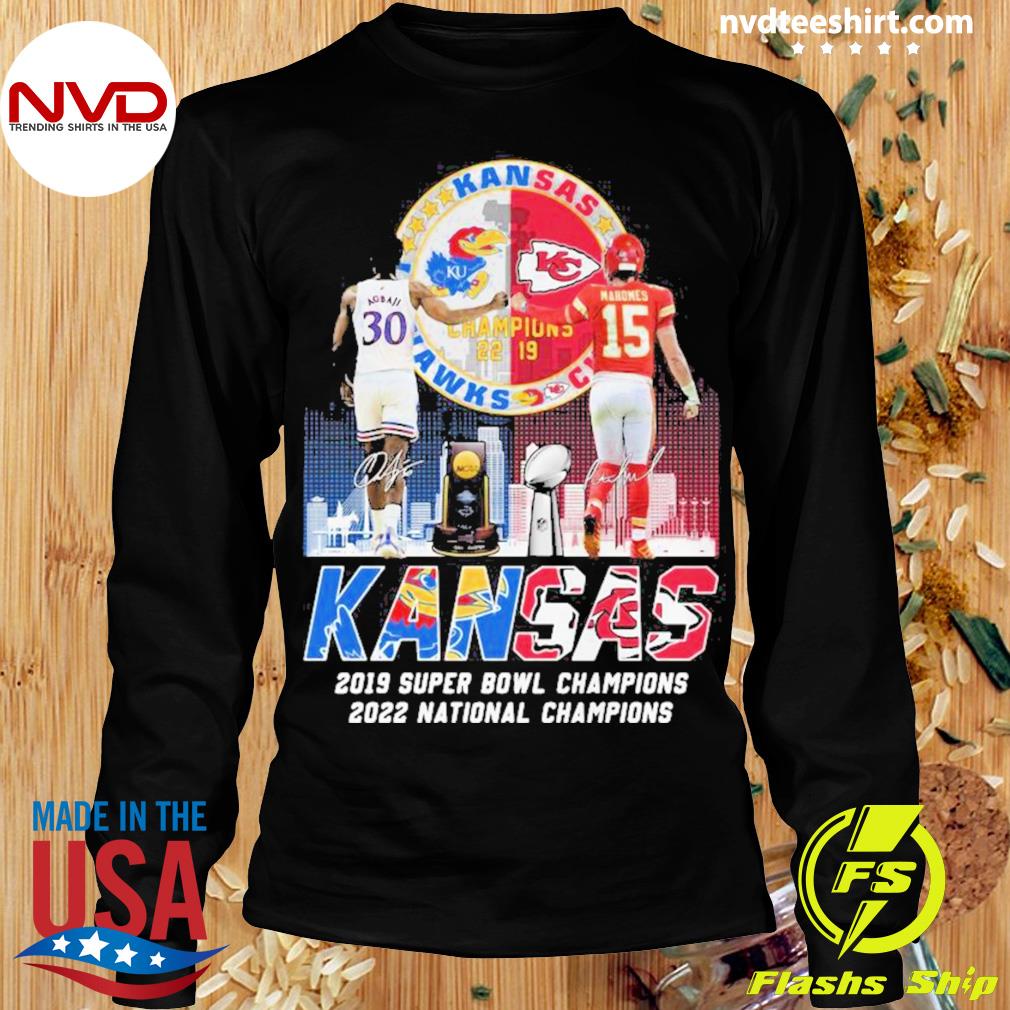 Official Kansas Jayhawks and Kansas City Chiefs and Kansas City Royals  Kansas City of Champions skyline shirt, hoodie, sweater, long sleeve and  tank top