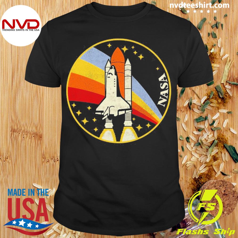 NasaNASA Shuttle Launch Into Rainbow Graphic Débardeur 