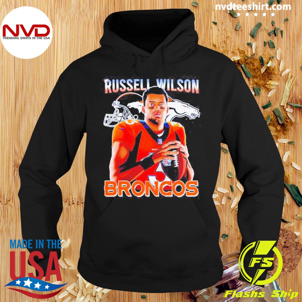 Russell Wilson A New Era Denver Broncos Design Style T Shirt