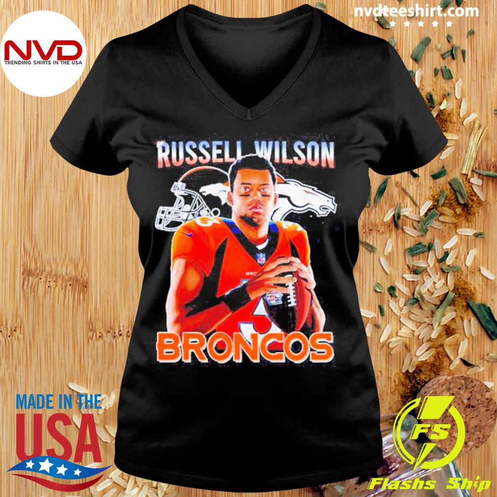 Russell Wilson A New Era Denver Broncos Design Style T Shirt