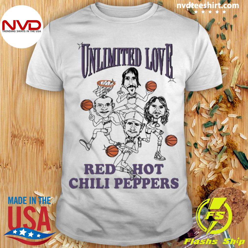 Unlimited Love T-Shirt Red Hot Chili Peppers, Los Angeles Lakers -  Ellieshirt