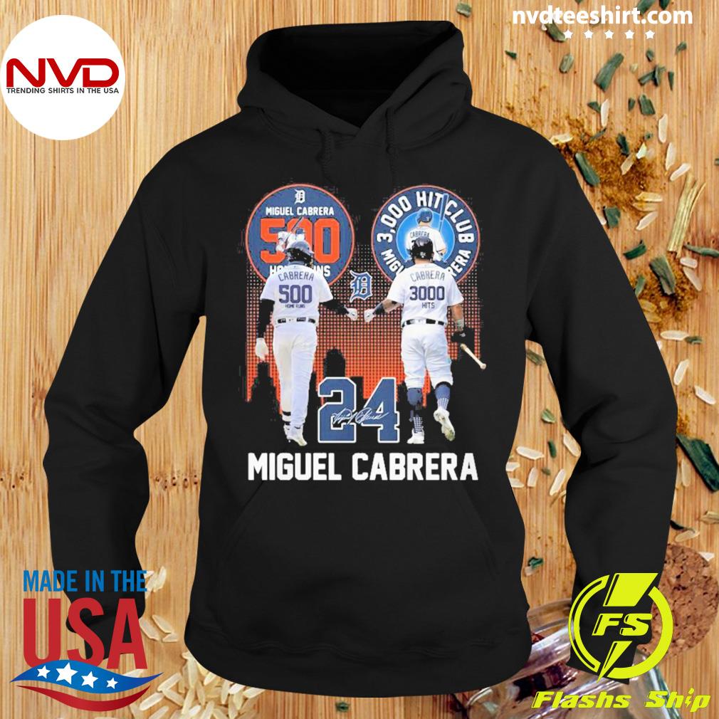  500 LEVEL Miguel Cabrera Shirt (Cotton, Small, Heather Gray) - Miguel  Cabrera Detroit 3000 Hits WHT : Sports & Outdoors