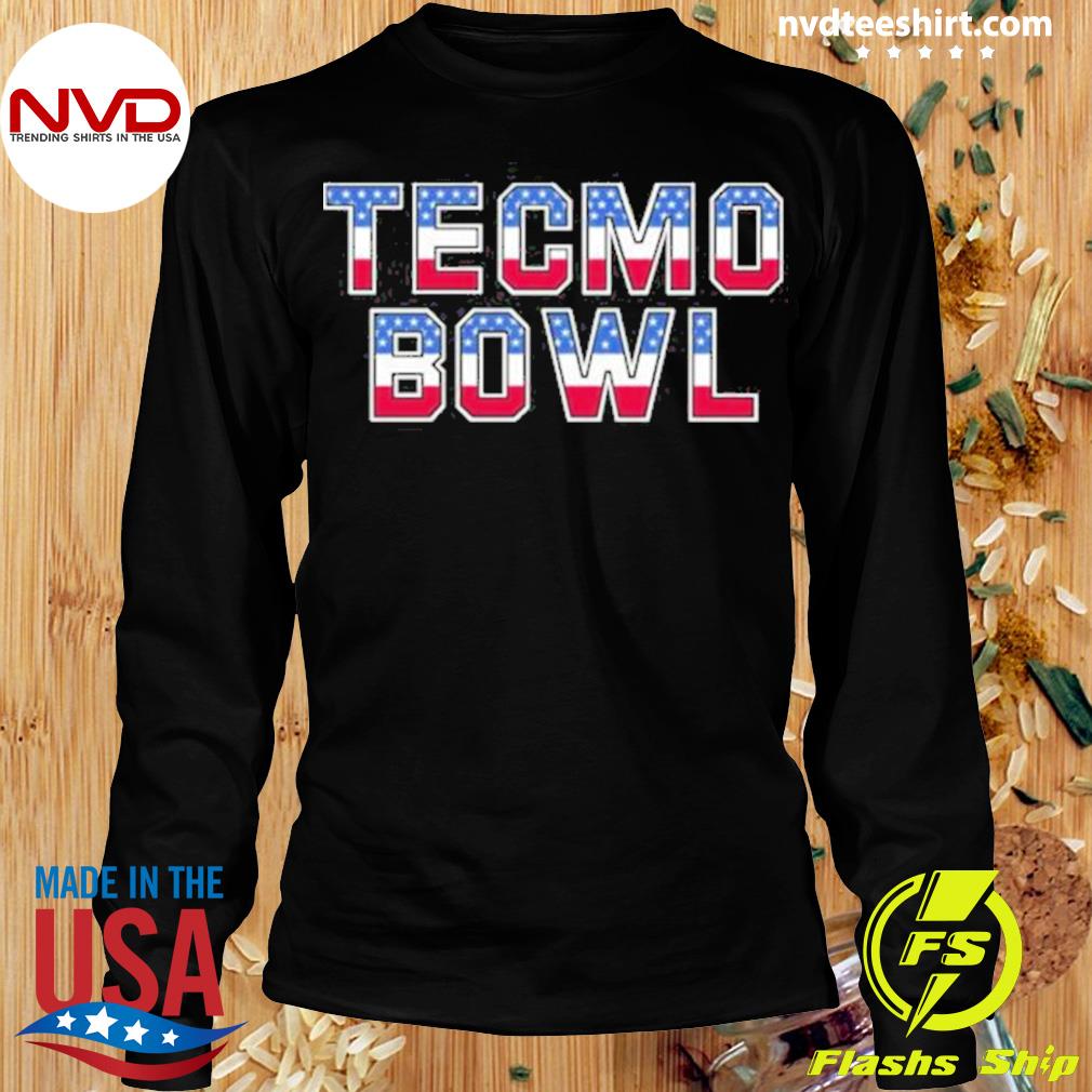 LONG SLEEVE Shedd Shirts Black Bo Jackson Tecmo Bowl Touchdown Text Adult  Large T-Shirt