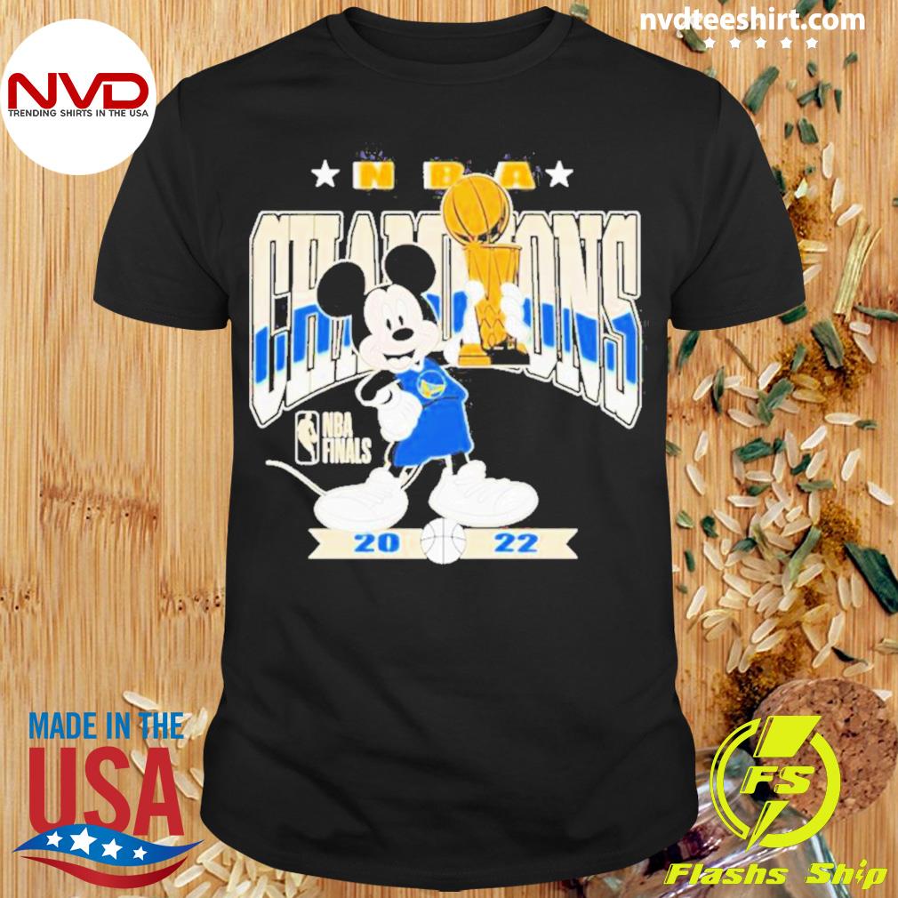 NBA Basketball Golden State Warriors Cheerful Mickey Disney Shirt