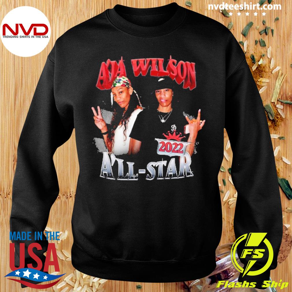A'ja Wilson Shirt,Las Vegas Aces A'ja Wilson Playa Society Gray 2022 Mvp  Player sold by Ameqran, SKU 24325203