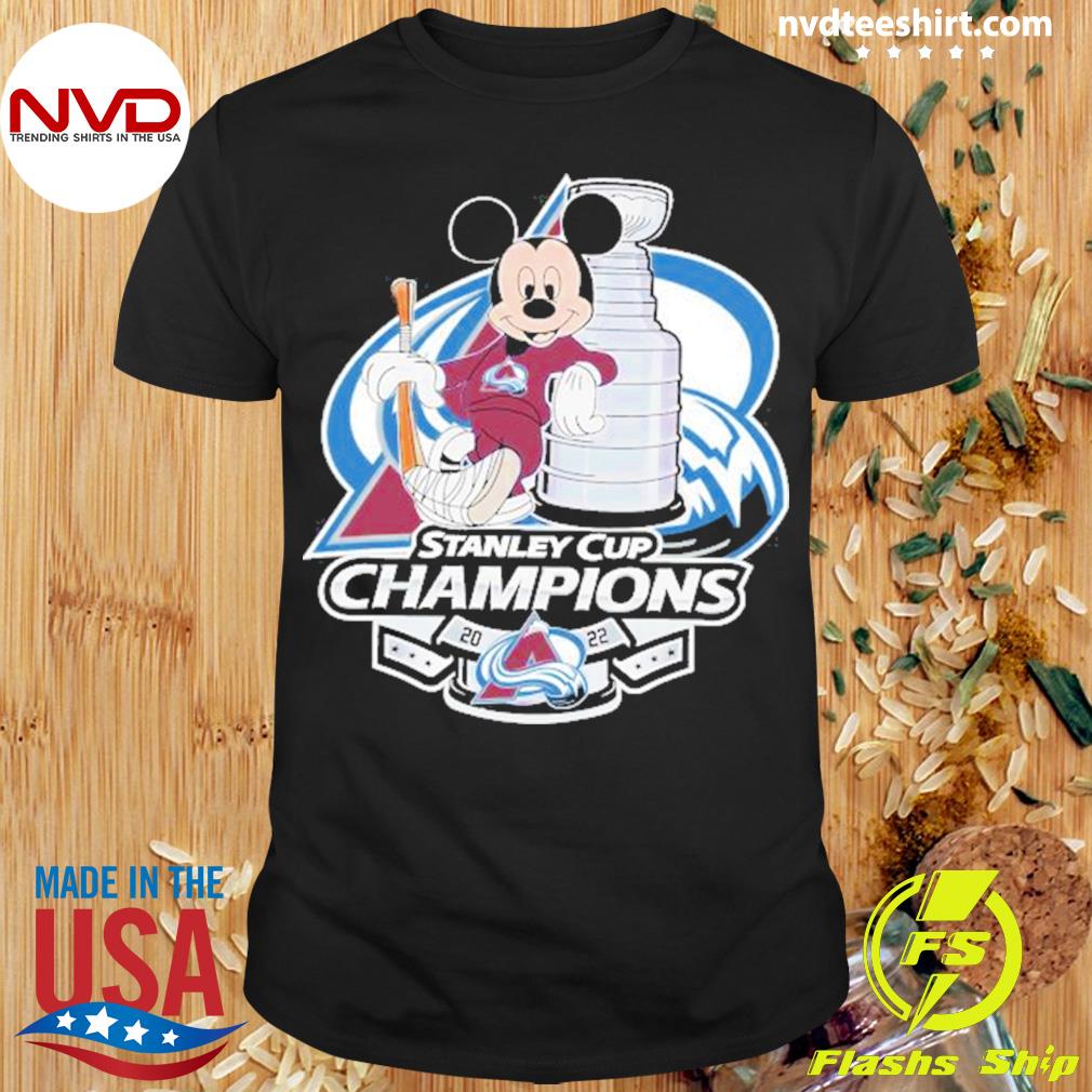 Mickey Mouse Colorado Avalanche 2022 Stanley Cup Champions Shirt - Teeholly