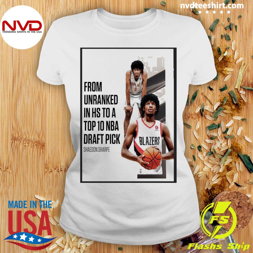 NBA 2022 NBA Draft Shaedon Sharpe From Unranked To Top 10 NBA Draft Pick  shirt, hoodie, sweater, long sleeve and tank top