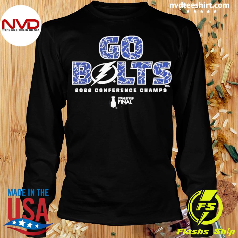 Tampa Bay Lightning Go Bolts 2022 Conference Champs Final logo T-shirt,  hoodie, sweater, long sleeve and tank top