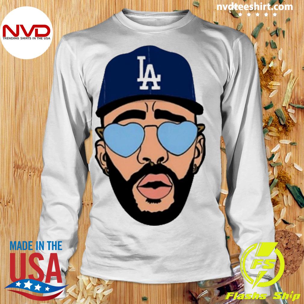 Bad Bunny Dodgers Shirt Los Angeles Dodgers Funny Baseball Shirt