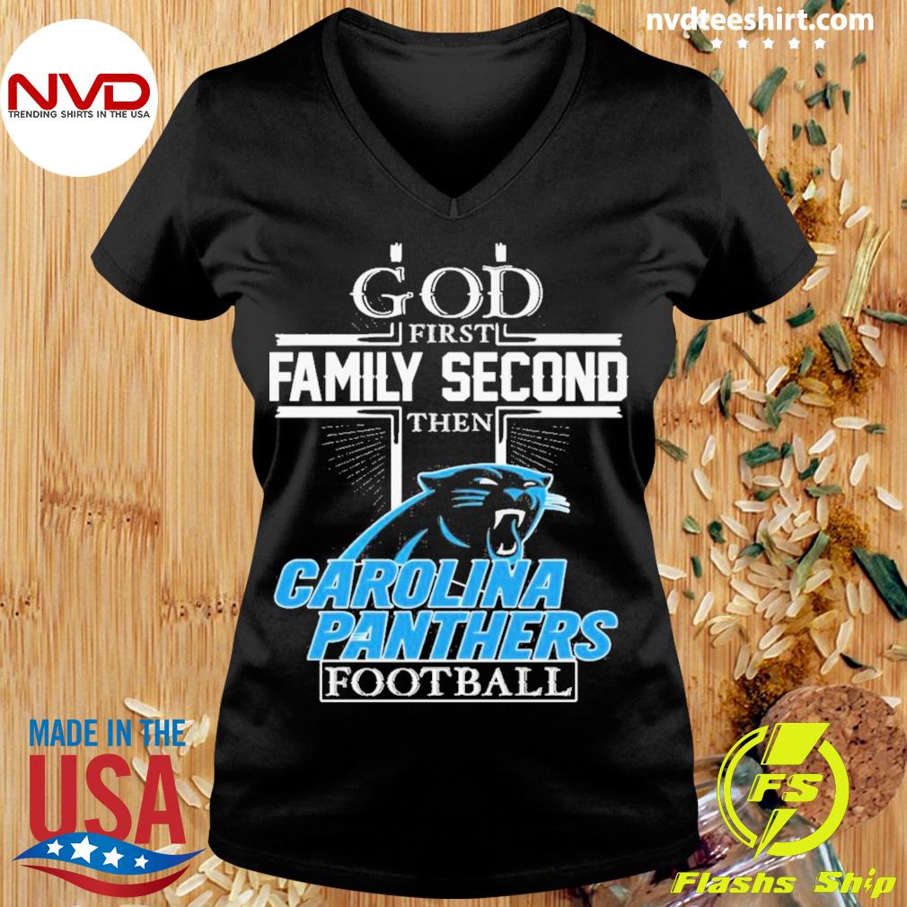 Carolina Panthers NFL Personalized God First Family Second