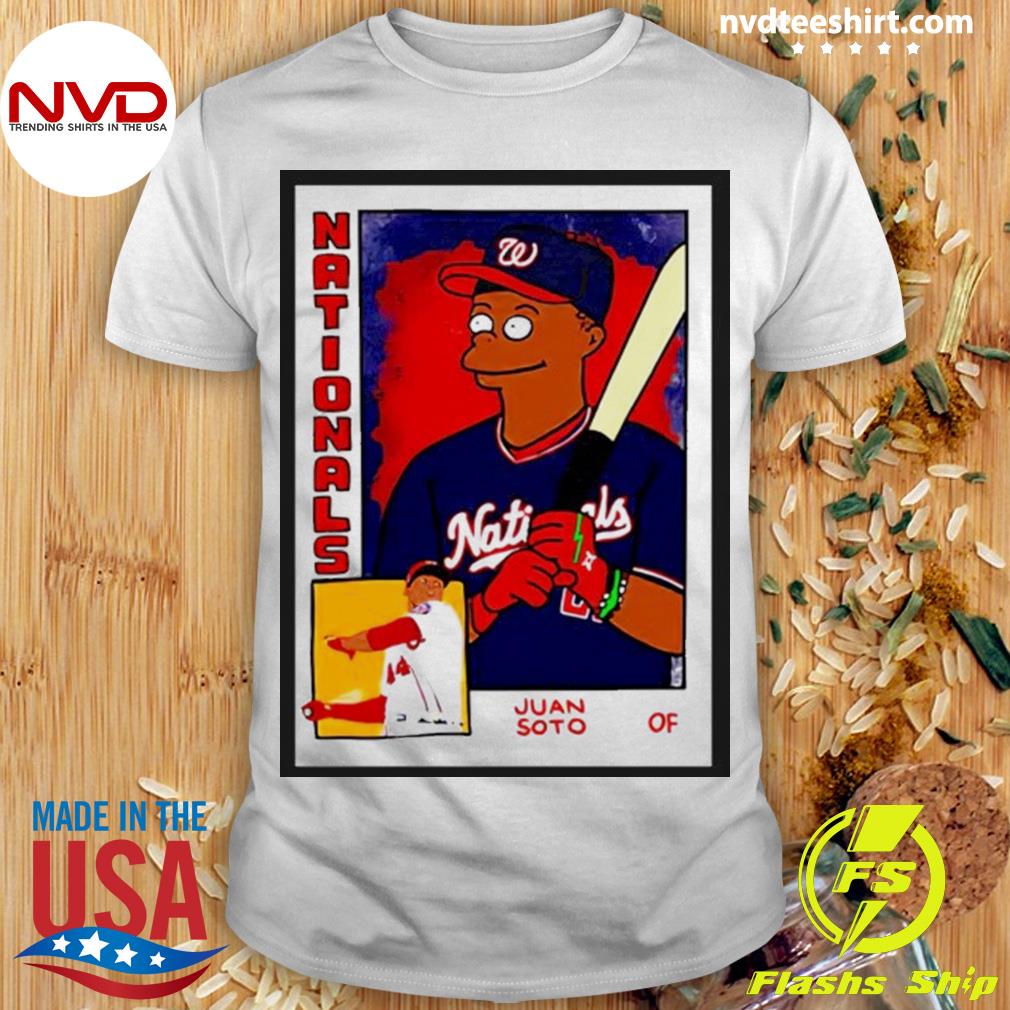 Juan Soto 22 Baseball Card Funny The Simpsons Design Unisex