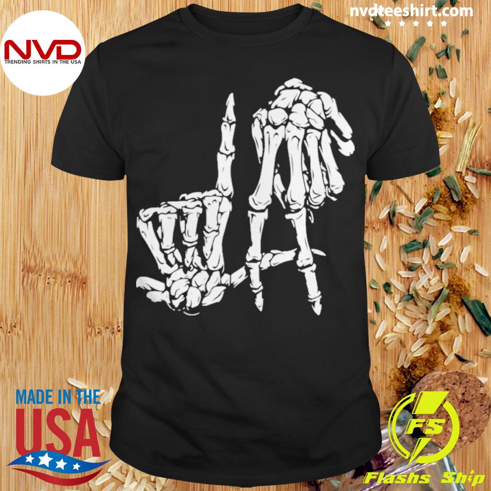  I Love Los Angeles Tshirt With Skeleton LA Sign : Clothing,  Shoes & Jewelry