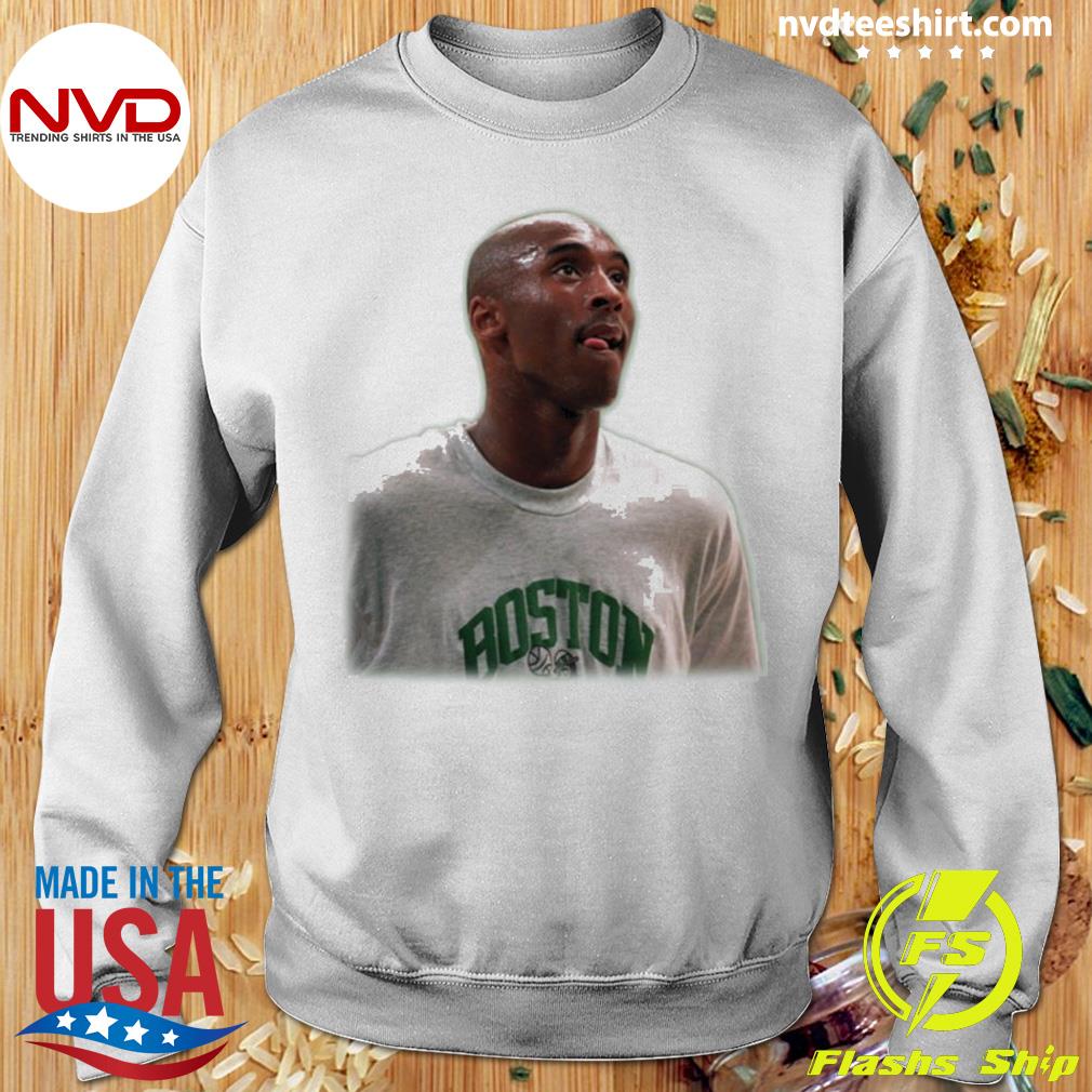 Kobe Bryant in Boston Celtics gear photo shirt, hoodie, sweater, long  sleeve and tank top