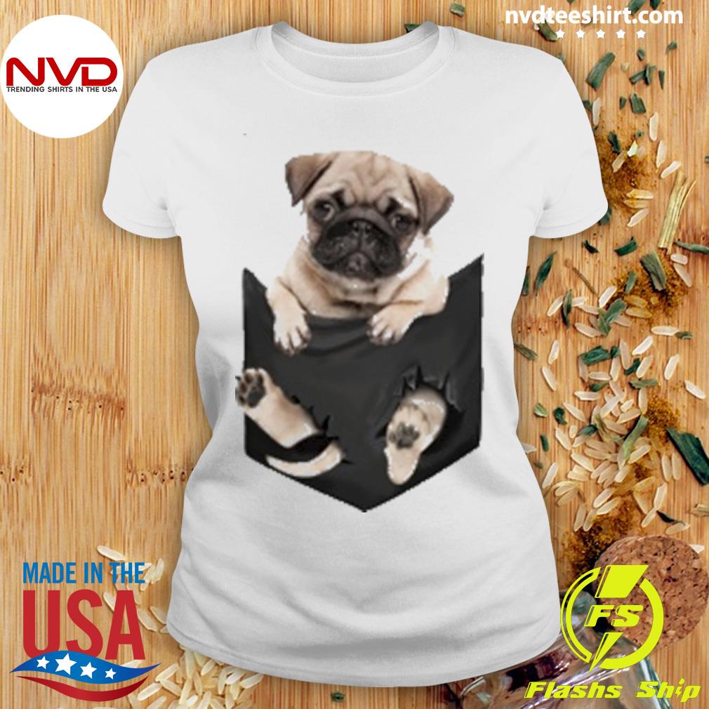 pug in pocket shirt