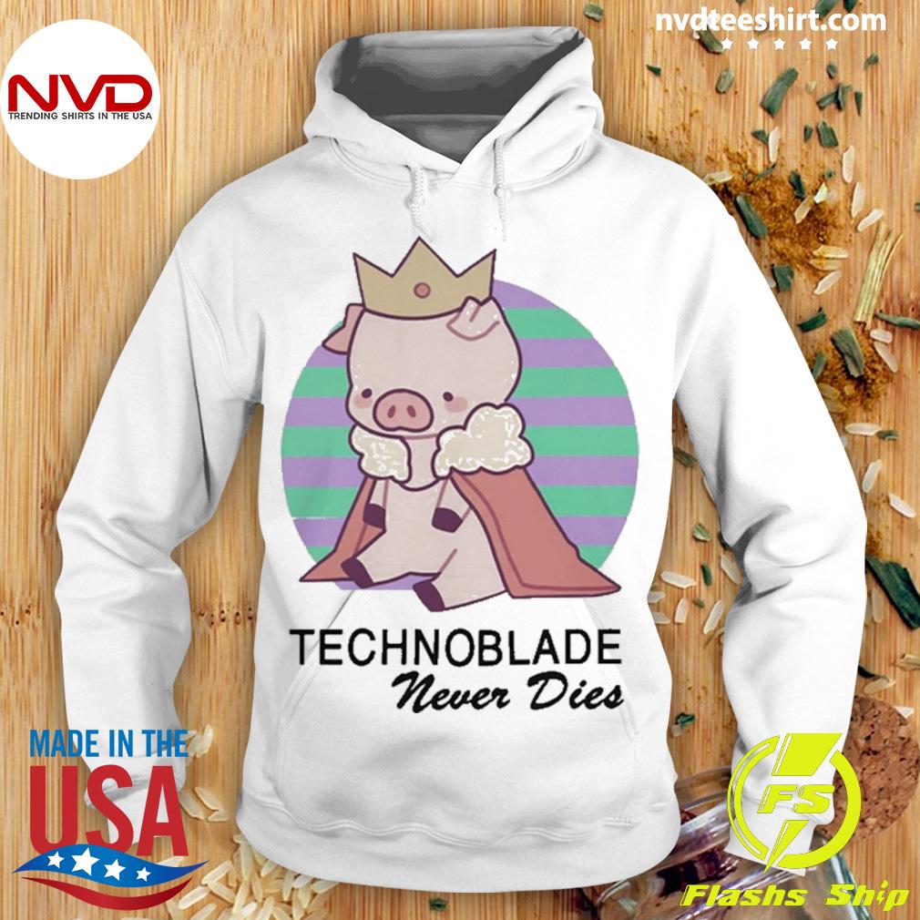 Technoblade 'Never Dies' Pull Over Hoodie (Black)