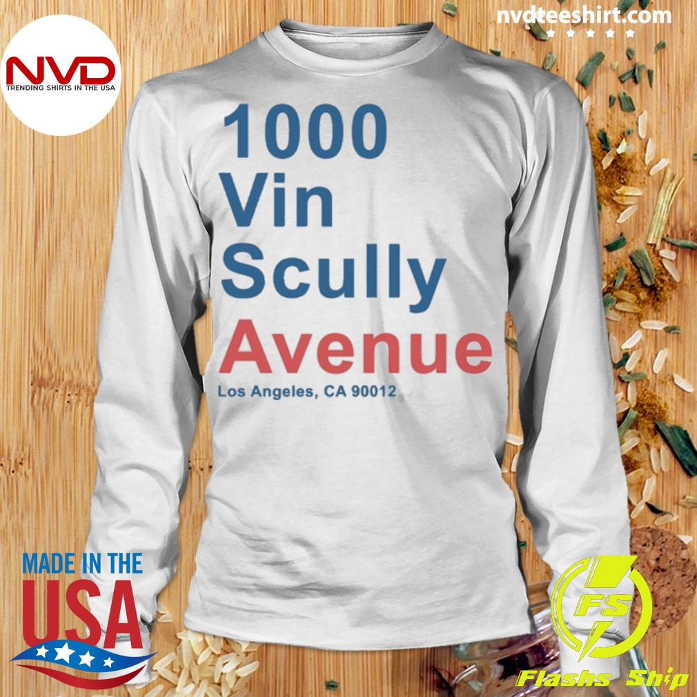 Official 1000 Vin Scully Avenue Los Angeles CA 90012 Shirt, hoodie