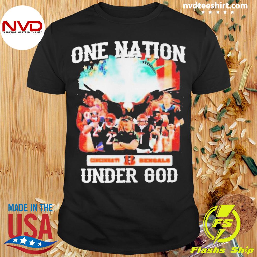 One Nation Under God Cincinnati Bengals Tee Design 3D T Shirts For