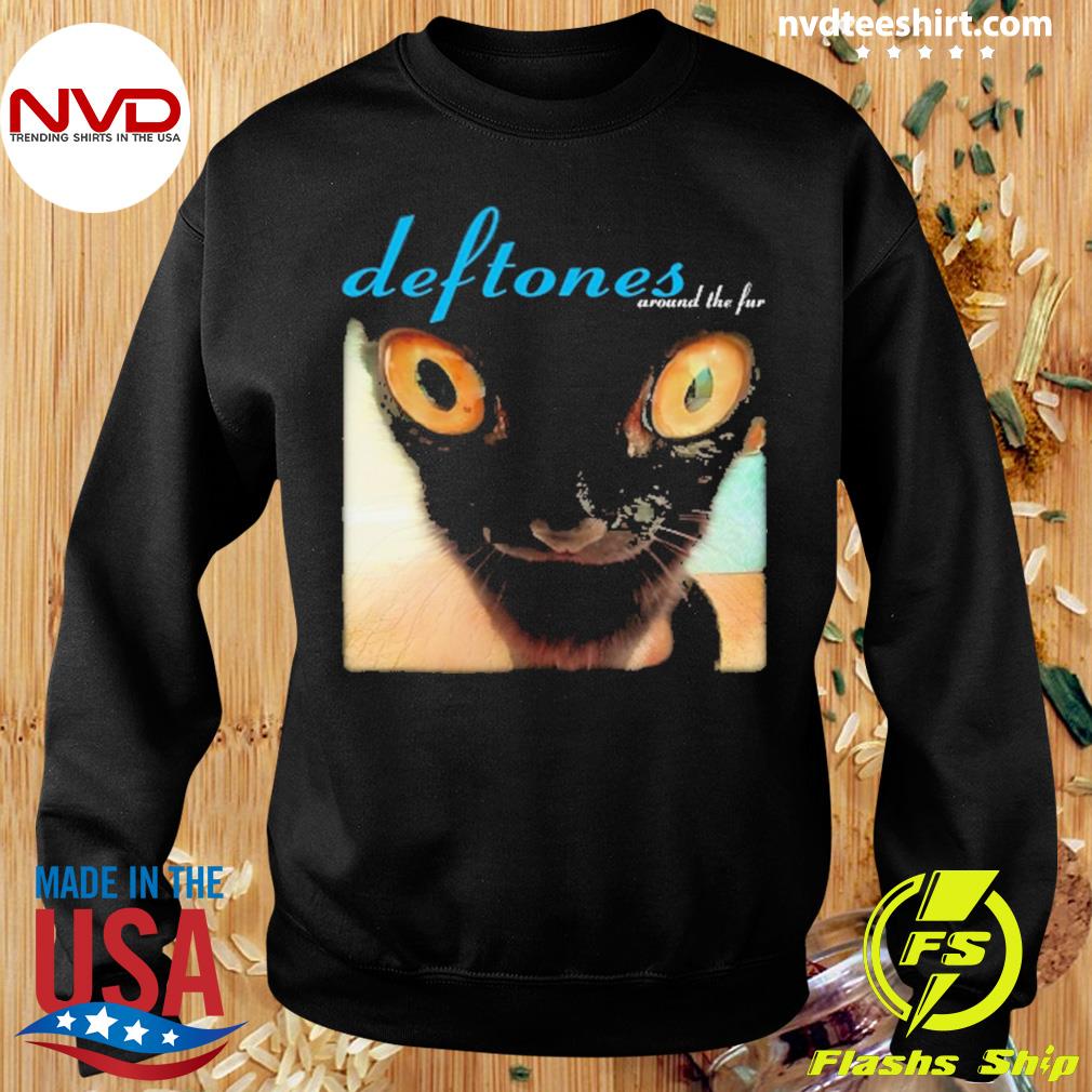 deftones black cat shirt